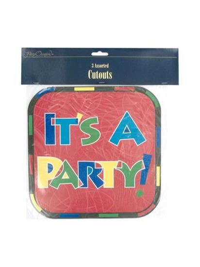 Picture of It's a Party cut-outs (Available in a pack of 24)