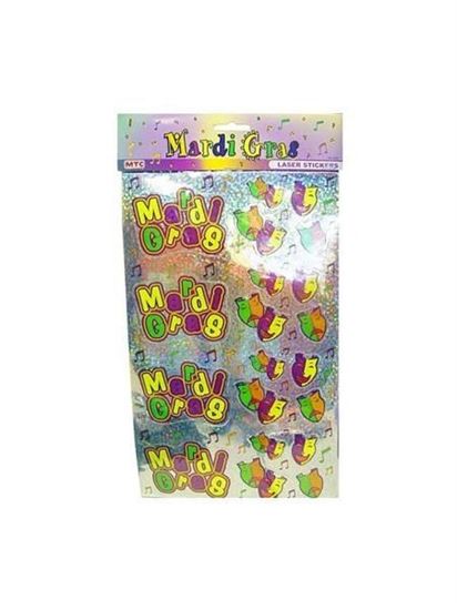 Picture of Laser Mardi Gras stickers (Available in a pack of 24)
