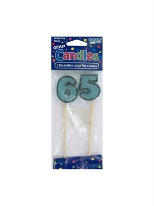 Picture of Large pick candles, '65' (Available in a pack of 24)