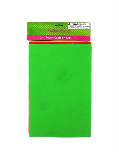 Picture of 3 Pack foam craft sheets (assorted colors) (Available in a pack of 24)