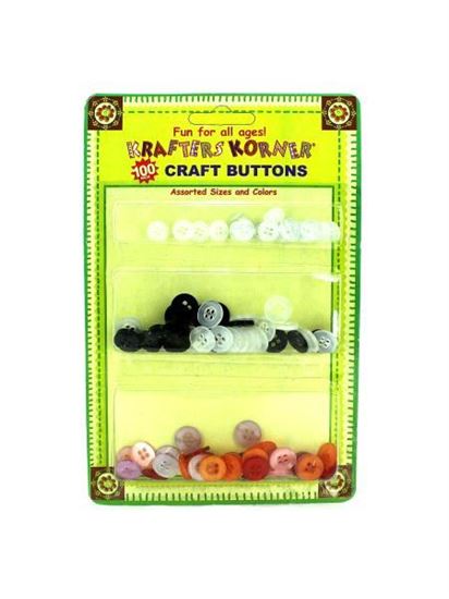 Picture of Assorted craft buttons, pack of 100 (Available in a pack of 24)