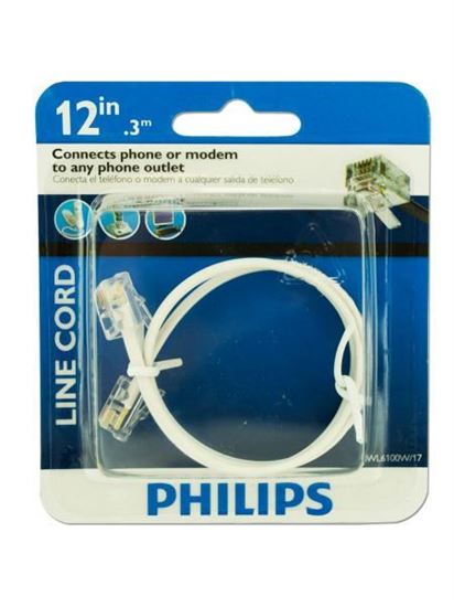 Picture of 12' phone cord (Available in a pack of 18)