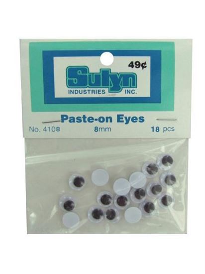 Picture of 8MM paste-on google eyes (Available in a pack of 24)
