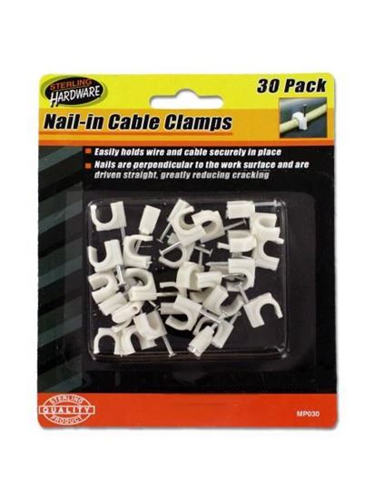 Picture of 30 Pack nail-in cable clamps (Available in a pack of 24)