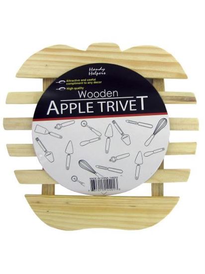 Picture of Wooden apple trivet (Available in a pack of 24)