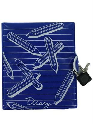 Picture of Diary with lock and keys, assorted designs (Available in a pack of 24)