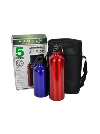 Picture of Aluminum camping bottle set, 5 pieces (Available in a pack of 1)