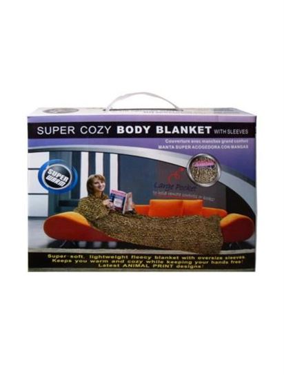 Picture of Animal print body blanket with sleeves (Available in a pack of 1)