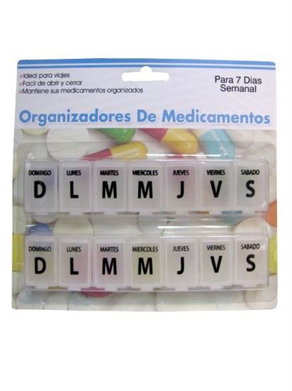 Picture of 7-day Spanish-language pill case (Available in a pack of 24)