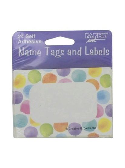 Picture of Name tags and labels, self adhesive (Available in a pack of 24)