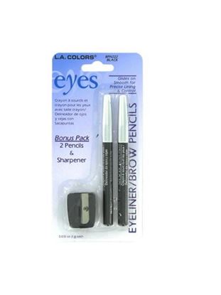 Picture of Set of two eyeliner/brow pencils and sharpener (Available in a pack of 24)