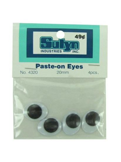 Picture of Jumbo paste-on googly eyes, pack of 4 (Available in a pack of 24)
