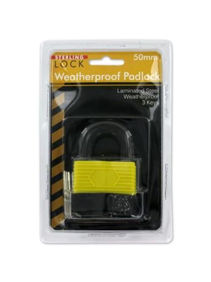 Picture of Laminated waterproof padlock with keys (Available in a pack of 4)