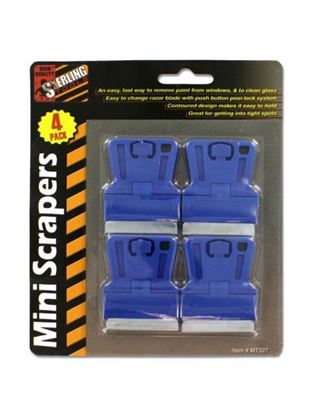 Picture of 4 Pack miniature scrapers (Available in a pack of 24)