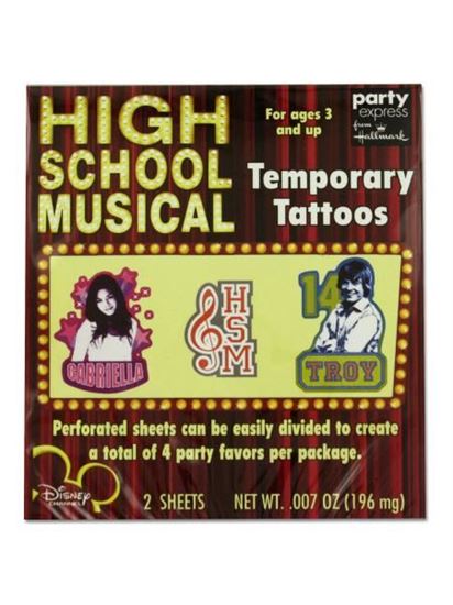 Picture of High School Musical Tattoos (Available in a pack of 24)