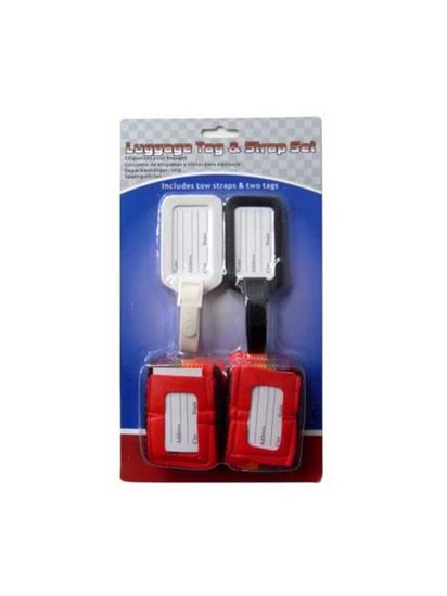 Picture of Luggage tag and strap set, pack of 4 (Available in a pack of 8)