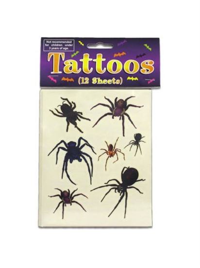 Picture of Spider And Spider Web Tattoos (Available in a pack of 24)