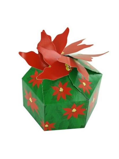 Picture of 3-D Poinsettia Gift Boxes (Available in a pack of 18)