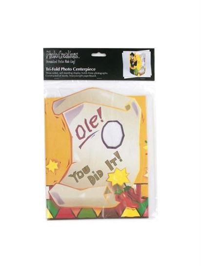 Picture of Graduation fiesta tri-fold photo centerpiece (Available in a pack of 24)