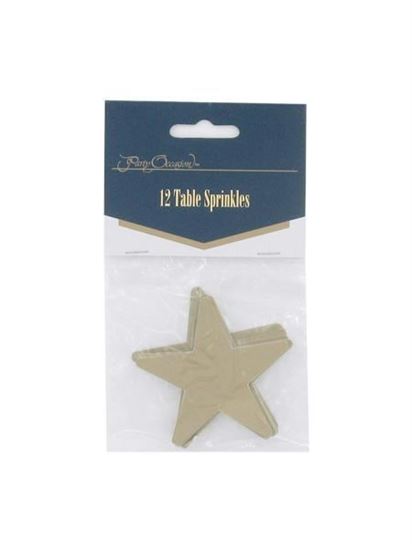 Picture of Gold star table sprinkles, pack of 12 (Available in a pack of 24)