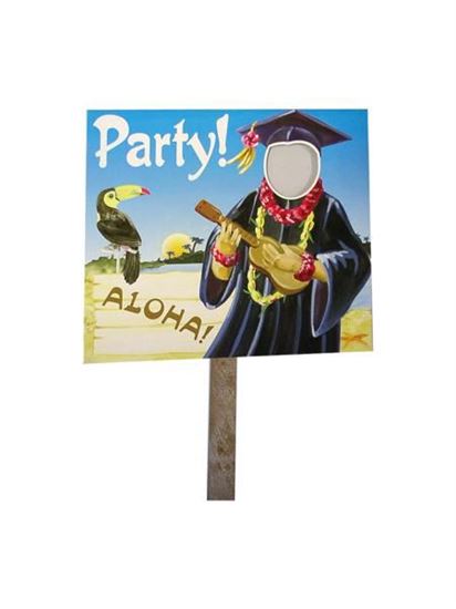 Picture of Grad luau two sided yard sign (Available in a pack of 36)