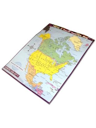 Picture of North and South America maps (Available in a pack of 24)