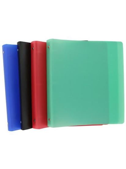 Picture of 3-ring binder, 1 inch, assorted colors (Available in a pack of 12)