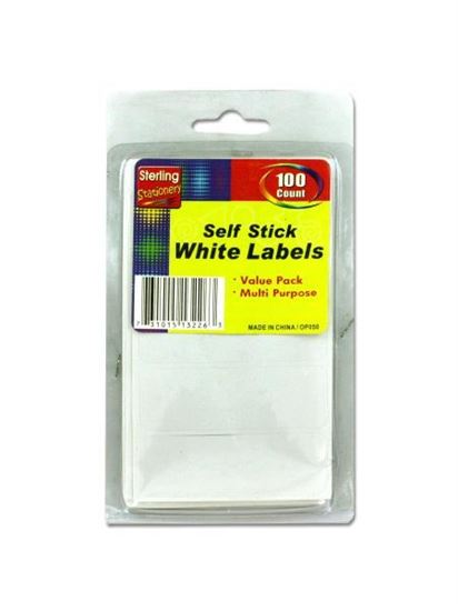 Picture of 100 Pack self-adhesive white labels (Available in a pack of 24)