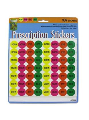 Picture of 336 Pack prescription stickers (Available in a pack of 24)