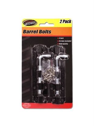 Picture of 2 Pack barrel bolts with screws (Available in a pack of 24)