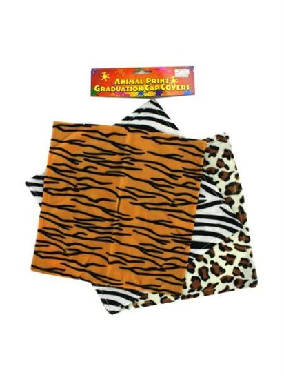 Picture of Animal Print Graduation Cap Covers (Available in a pack of 20)