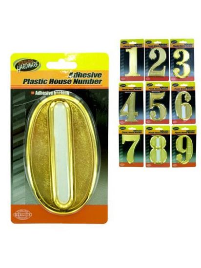 Picture of Plastic house numbers with adhesive back (Available in a pack of 15)