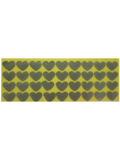 Picture of 108 piece adhesive metal conversation hearts (Available in a pack of 30)