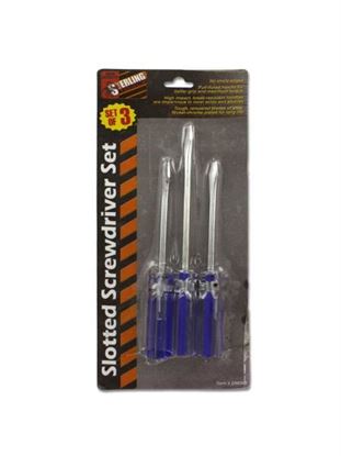 Picture of 3 Pack slotted screwdriver set (Available in a pack of 24)