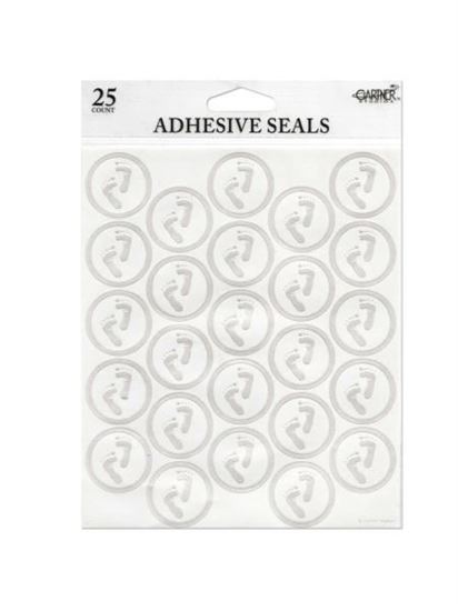 Picture of Baby feet foil seals (Available in a pack of 24)