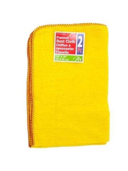 Picture of 2 pack flannel dust cloth 14 x 20 inch (Available in a pack of 24)