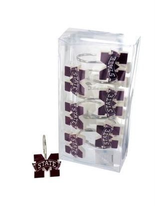 Picture of Mississippi state shower curtain hooks (Available in a pack of 8)