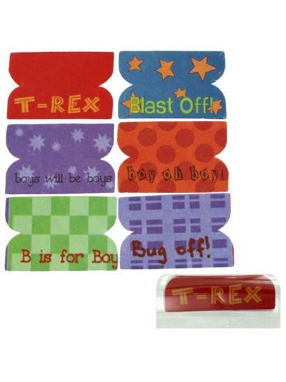 Picture of 72 Little Boy Plastic Index Tabs (Available in a pack of 24)