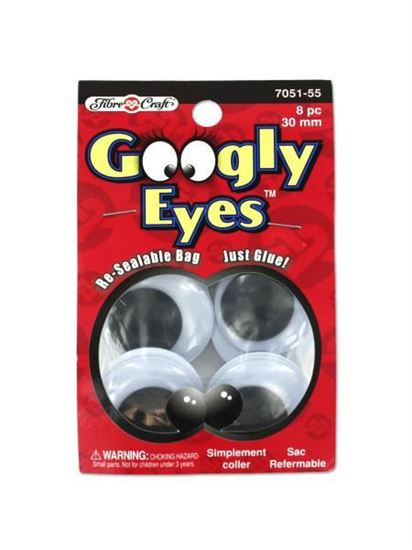 Picture of Big googly eyes, pack of 8 (Available in a pack of 18)