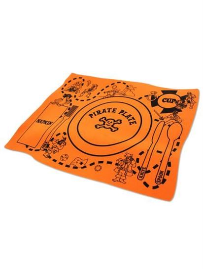 Picture of Foam pirate placemat, assorted colors (Available in a pack of 18)