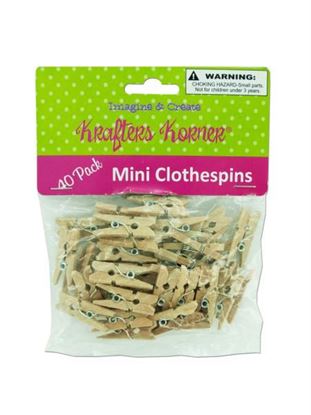 Picture of Mini craft clothespins (Available in a pack of 24)