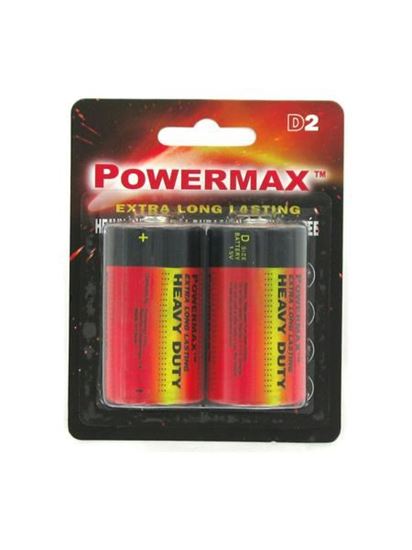 Picture of D batteries, pack of 2 (Available in a pack of 12)