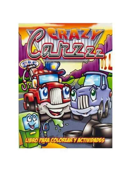 Picture of Crazy cars coloring and activity book (Available in a pack of 24)