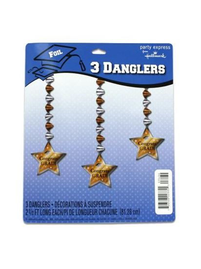 Picture of Congrats Grad party danglers, pack of 3 (Available in a pack of 24)