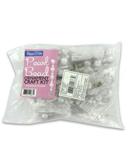 Picture of Beaded Spiral Faux Pearl Ornament Craft Kit (Available in a pack of 4)
