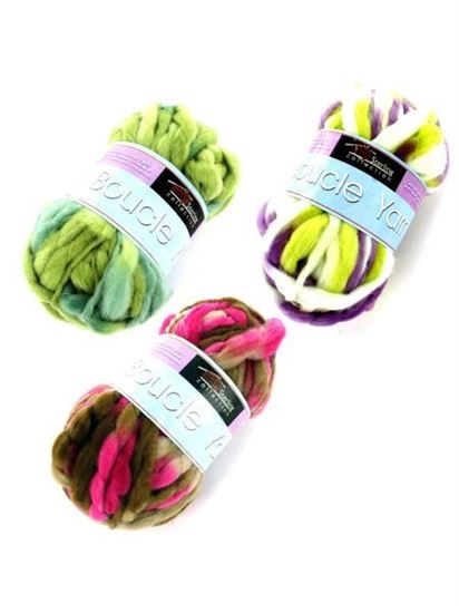 Picture of Boucle yarn (assorted colors) (Available in a pack of 24)