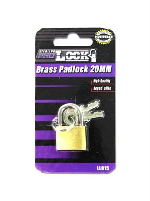 Picture of 20 MM brass Padlock with keys (Available in a pack of 24)