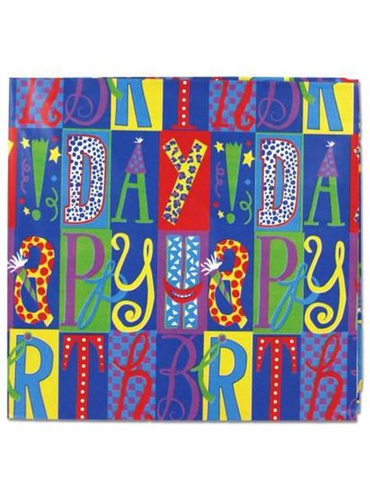 Picture of 3 sheet birthday gift wrap (Available in a pack of 24)