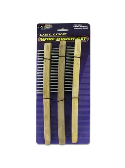 Picture of 3 Pack deluxe wire brush set (Available in a pack of 24)
