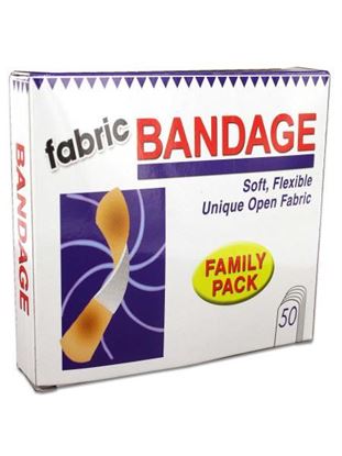 Picture of 50 Pack fabric bandages. (Available in a pack of 24)
